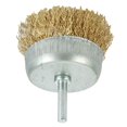 thumbnail image 4 of 6mm Shank Copper Plating Stainless Steel Wire Wheel Brushes Grinder Rotary Tool, 4 of 10