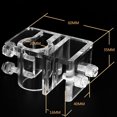 thumbnail image 4 of facefd 2 Pieces Aquarium Inflow Outflow Tube Fish Planted Aquarium Tube Holder Holder Acrylic Fix Hose Pipe Mount Freshwater Fish Planted Aquarium Fixing Tubing Clamp, 4 of 9