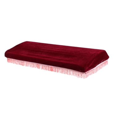 1PC 61 Key Piano Cover with Drawstring Protective Design for Keyboard in Wine Red and Assorted Tassel Colors