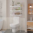 thumbnail image 4 of Wzzjkit Storage Rack Over The Toilet Stainless Steel 3-layer Bathroom Storage Rack Bathroom Storage and Storage Can Accommodate Toiletries and Daily Necessities, 4 of 7