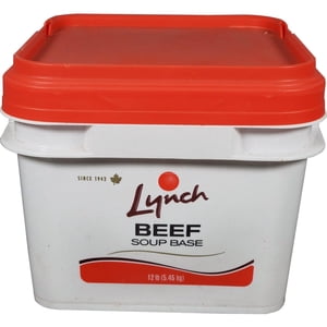 Lynch - Base de soupe de boeuf - 5.45kg - Emballage unique - Riche & Saveur - Base polyvalente - Parfait pour les soupes, les ragoûts et les céréales (1ct)