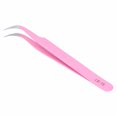 thumbnail image 2 of Extension Eyelashes Tweezers Lash Tweezers Stainless Steel False Eyelashes  For Eyelashes Extension PinkLE-15 Curved, 2 of 8
