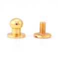 thumbnail image 3 of 20 Pcs Tête Ronde en Cuivre Massif Rivet Bouton Accessoires en Cuir DIY (10*8mm Or), 3 of 8