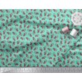 thumbnail image 3 of Soimoi Polyester Crepe Fabric Leaves & Strawberry Fruits Decor Fabric Printed Yard 52 Inch Wide, 3 of 3