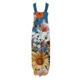 thumbnail image 5 of Robes de Collation des Grades pour Femmes 2023 Robe d'Été Design Décontracté Robe Longue Sans Manches Col Suspendu Col en V Robe de Soirée en Liquidation, 5 of 5