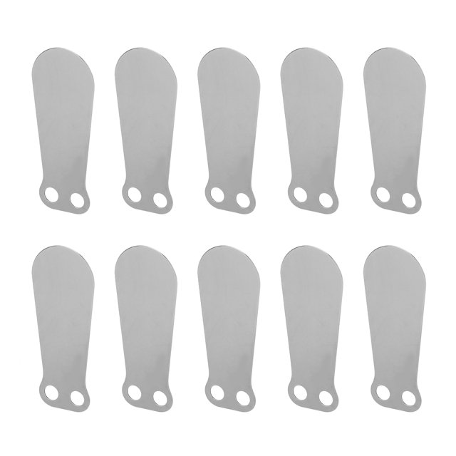 10Pcs Compresseur d'Air Plaque de Soupape Compresseur d'Air Reed Kit Culasse de Culasse Plaques de Soupape Forme de Languette Entrée et Échappement en Fonte Accessoires
