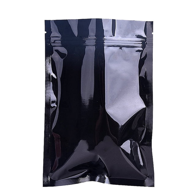 Sacs Étanches Refermables en Mylar Sac Ziplock Plat 100 Pcs Sacs de Rangement