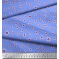 thumbnail image 2 of Soimoi Moss Georgette Fabric Aster Floral Print Fabric by Yard 42 Inch Wide, 2 of 3