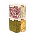 thumbnail image 1 of Sorbus 4-Pack Medium Tall Narrow Food Storage Containers with Lids, Clear, Stackable, 1 of 8