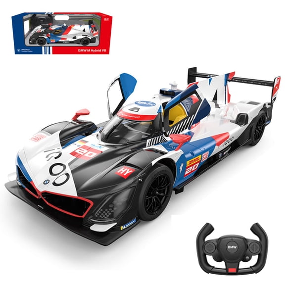 Voiture BMW m Hybride V8 RC à l'Échelle 1:14, Voiture de Course Télécommandée sous Licence avec 2,4 GHz, Jouet de Course Réaliste pour Enfants et Adultes