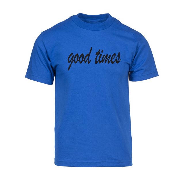 Gravity Threads T-Shirt à Manches Courtes pour Hommes Good Times - Royal - Grand