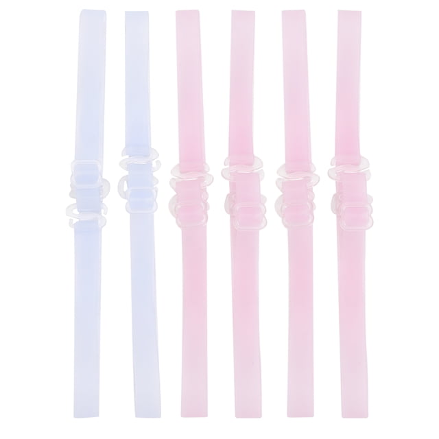 6 Paires/paquet 1,0 cm Coloré Réglable Invisible Clair Élastique Bretelles de Soutien-Gorge Remplacement Non