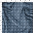 thumbnail image 3 of Soimoi Blue polyester Crepe Fabric Fleur_de_lis Damask Printed Fabric 1 Yard 42 Inch Wide, 3 of 6