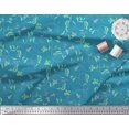 thumbnail image 2 of Soimoi Blue Rayon Fabric Artistic Leaves Decor Fabric Printed Yard 42 Inch Wide, 2 of 3