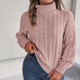 thumbnail image 1 of Qertyioot Chandails Tricotés pour Femmes, Mode pour Femmes Manches Longues de Noël Col Rond Ample Tendance Hauts Blouse Chandail, 1 of 4