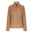 thumbnail image 4 of CEHVOM Femme Mode Manches Longues Confortable Hauts Amples Poche Manteau Long Blouse Liquidation, 4 of 6