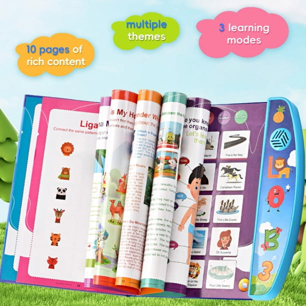 Nsxcdh Interactive Sound Book Kids Learning Audio Book Plastic