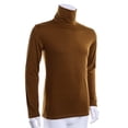 thumbnail image 4 of Pull Col Montant en Coton pour Hommes Gris Clair 3TG, 4 of 5