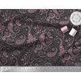 thumbnail image 2 of Soimoi Polyester Crepe Fabric Floral & Paisley Decor Fabric Printed Yard 52 Inch Wide, 2 of 3