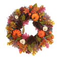 thumbnail image 1 of Wreath w/ Pumpkin and Green Leaves, 1 of 5