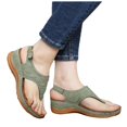 thumbnail image 3 of XZNGL Slippers for Womens Slippers Flip Flops Womens Wedge Heel Flip Flops Multicolor Embroidered Sandals Slippers, 3 of 3