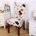 thumbnail image 2 of Flower Printed Spandex Stretch Dining Chair Protector Cover Removable Washable Dining Room Shabby Chair Slipcover Decoration, 2 of 4