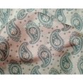 thumbnail image 4 of oneOone Silk Tabby Mint Fabric Paisleys Sewing Material Print Fabric By The Yard 42 Inch Wide, 4 of 4