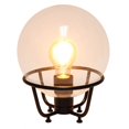 thumbnail image 2 of All the Rages LT1062-BLK Lampe de Table Boule de Cristal en Verre Designs Élégants, Noir, 2 of 4