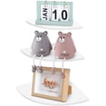 thumbnail image 2 of Corner Wall Shelf White 3 Levels Floating Corner Shelf, Wall Shelf Bookcases Wall Storage Shelf, Bookcases, Home Furniture, Office Decor, Carrying Weight Of 5Kg And Less, 2 of 8