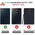 thumbnail image 2 of Case for Samsung Galaxy Tab A 10.1 T510 / T515 2019 - Ultra Slim Superlight Synthetic Leather Protective Case with Stand Function for Samsung Galaxy Tab A 10.1 Inch 2019 Tablet, Almond Blossoms, 2 of 7