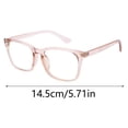 thumbnail image 2 of Glasses Riding Outdoor Unisex Square Transparent Lens Eyewear for All Ages with Aluminum Alloy Lightweight Foldable Design and Telescoping Adjustable Fit, 2 of 3