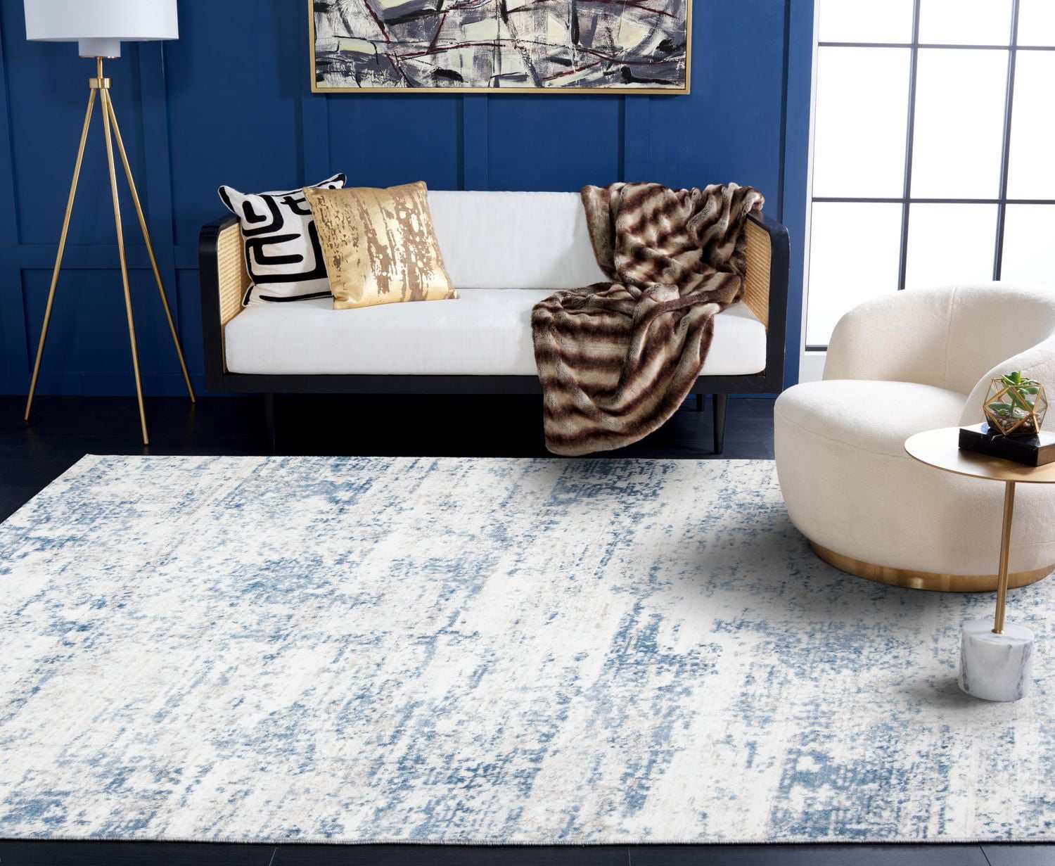 SAFAVIEH Amelia Ian Tapis Abstrait