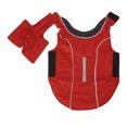 thumbnail image 1 of Winter Pet Clothes, Reflective Retro Thicken Comfortable Red Dog Warm Vest  For Large Dogs Red, 1 of 8