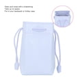 thumbnail image 3 of Instant Camera PU Leather Drawstring Bag, Space Saving Soft Microfiber PU Leather Drawstring Pouch Portable Waterproof Scratch Resistant  for Storage Purple,Pink,Green,White,Blue, 3 of 7