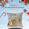 thumbnail image 4 of Housse de Coussin de Noël Décorative en Lin pour Canapé Lit Type 2, 4 of 7
