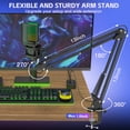 thumbnail image 4 of ZealSound Gaming USB Microphone,Noise Cancellation Condenser mic,RGB Microphone with Mute,Gain,Monitoring,Boom Arm,Pop Filter for Phone,PC,Computer,PS4,PS5,Mac,Streaming,Podcast,Twitch,YouTube,Discord, 4 of 7