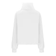 thumbnail image 5 of Womens Half Zip Hoodies Plus Size Fleece Sweatshirt Thumb Hole Cropped Pullover Fall Winter Tops, 5 of 5