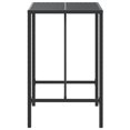 thumbnail image 2 of vidaXL Table de Bar avec Dessus en Verre Noir 70x70x110 cm Rotin Poly, 2 of 4