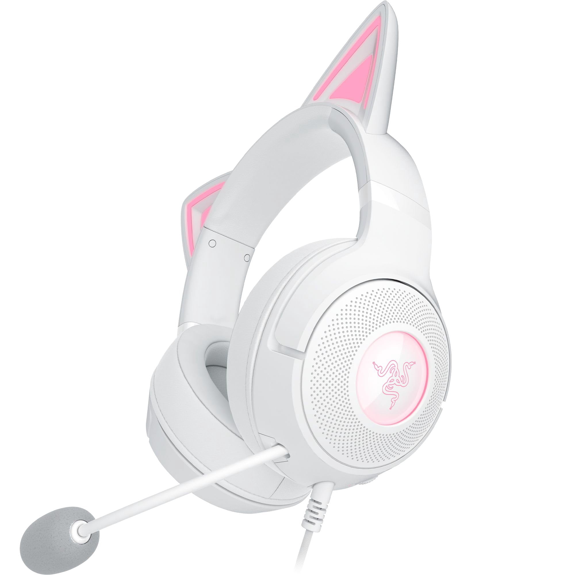 Razer Kraken Kitty V2 USB Wired Headset: Chroma RGB Kitty Ears