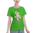 thumbnail image 2 of T-Shirt Basique à Manches Courtes pour Femmes Sailor Moon Lièvre Lunaire, 2 of 6