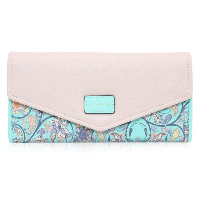 Elegant Flower Pattern Fresh Fashion Sweet Elegant Ladies Wallet Purse