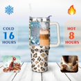 thumbnail image 3 of Gobelet 40 Oz avec Poignée et Paille Isolé Double Paroi en Acier Inoxydable Tasse de Voyage Boîte Cadeau Gobelet Réutilisable Tasse de Café de Voyage pour Bureau Tasse de Bière Isolée Portable pour Boissons Chaudes et Froides, 3 of 5