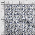 thumbnail image 1 of oneOone Georgette Viscose Fabric Leaves & Floral Block Printed Craft Fabric BTY 42 Inch Wide, 1 of 4