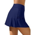 thumbnail image 4 of Charmo Womens Swim Skirt Bulit in Shorts Tummy Control Swimsuit Bottom with Side Pocket, 4 of 6