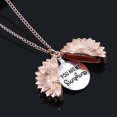 thumbnail image 3 of Collier pour Femmes Pendentif Tournesol Gravé Pendentif Médaillon Collier Pendentif, 3 of 10