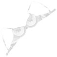 thumbnail image 2 of Shisuyan Invisible Transparent Ultra-fine Shoulder Strap Plastic Bra Disposable Underwear Bra (42), 2 of 9