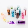 thumbnail image 5 of UNIQUE CREATIVE ART Sparkling Glitter set, 12 colours, Vibrant, DIY, Crafts, 5 of 5