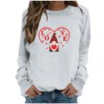 thumbnail image 2 of Mode Hoodies for Women 2023 Été Col Rond Long Sleeve Tops Imprimé Blouse Régulière 50% de Réduction Halloween Clair / Costumes de Noël, 2 of 4
