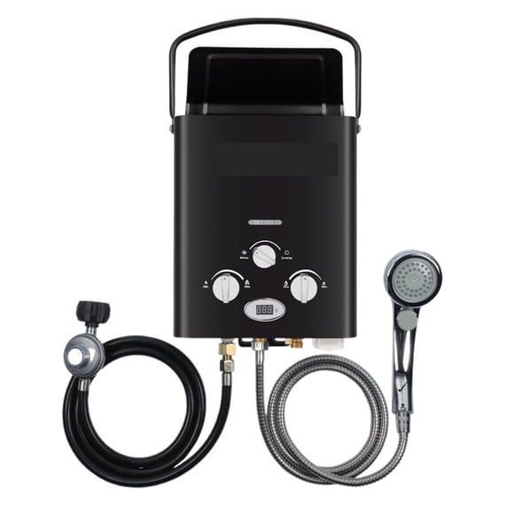 Portable Water Heater Propane Tankless - 6L RV On Demand Hot Gas Outdoor Digital Display Water Heater For Camping ,Digital Temperature Display