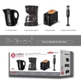 thumbnail image 1 of Salton Essentials Kettle, Coffee Maker, Toaster and Hand Blender 4 in 1, COL2115BK, 1 of 7
